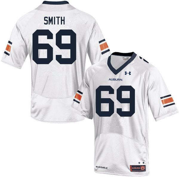 Men #69 Colby Smith Auburn Tigers College Football Jerseys Sale-White